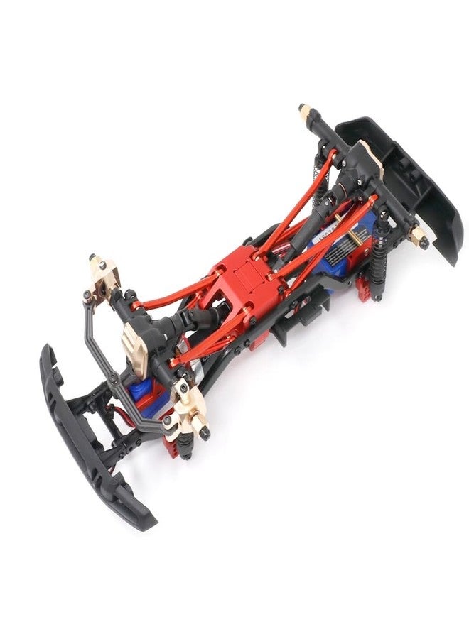 عمود إدارة Qloi-LeUe RC من الفولاذ المقاوم للصدأ، عمود أمامي وخلفي ومركزي لترقية سيارة TRX4M 1/18 Bronco Defender RC Crawler، قطعتان - Image 5